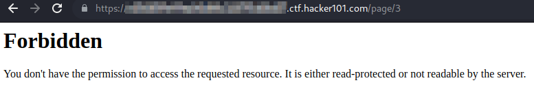 /page/3 forbidden